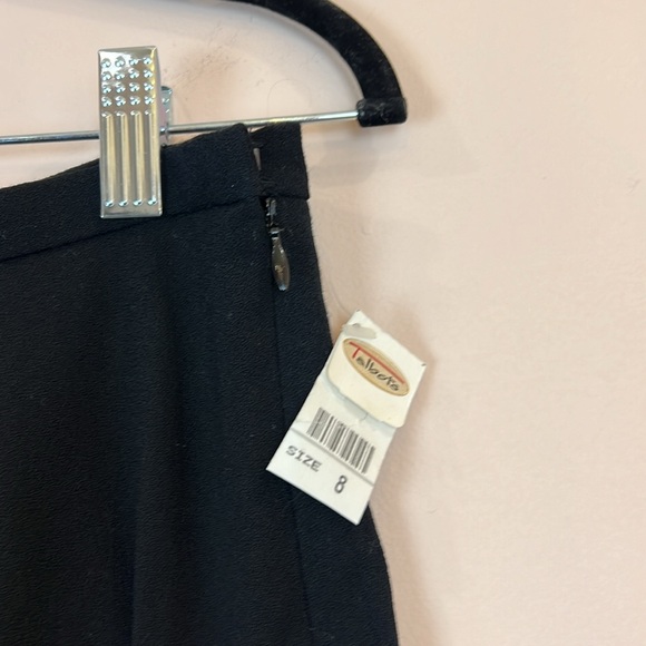 Talbots Midi Wool Pleated Black Skirt Size 8 - Picture 3 of 6